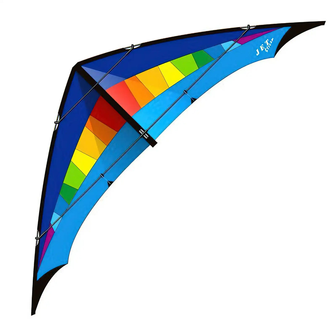 Jet Stream Speed / Reloaded / Rainbow-blue / R2F | Stunt Kites-All-round | Dutch Flying Objects Jet Stream Speed / Reloaded / Rainbow-blue / R2F | Stunt Kites-All-round | Dutch Flying Objects